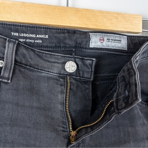 AG Adriano Goldschmied Womens The Legging Ankle Jean Distressed Grey Size 28 - Picture 7 of 11
